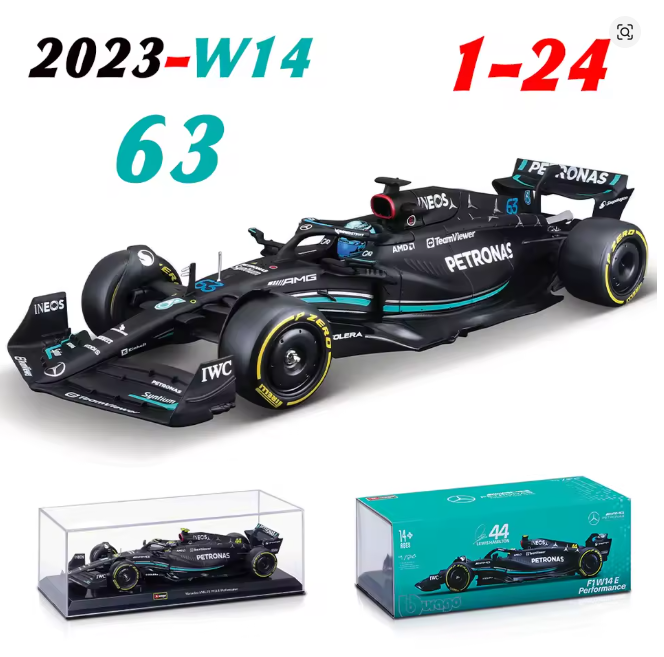 Miniature Mercedes-AMG W14 2023 #63 – George Russell