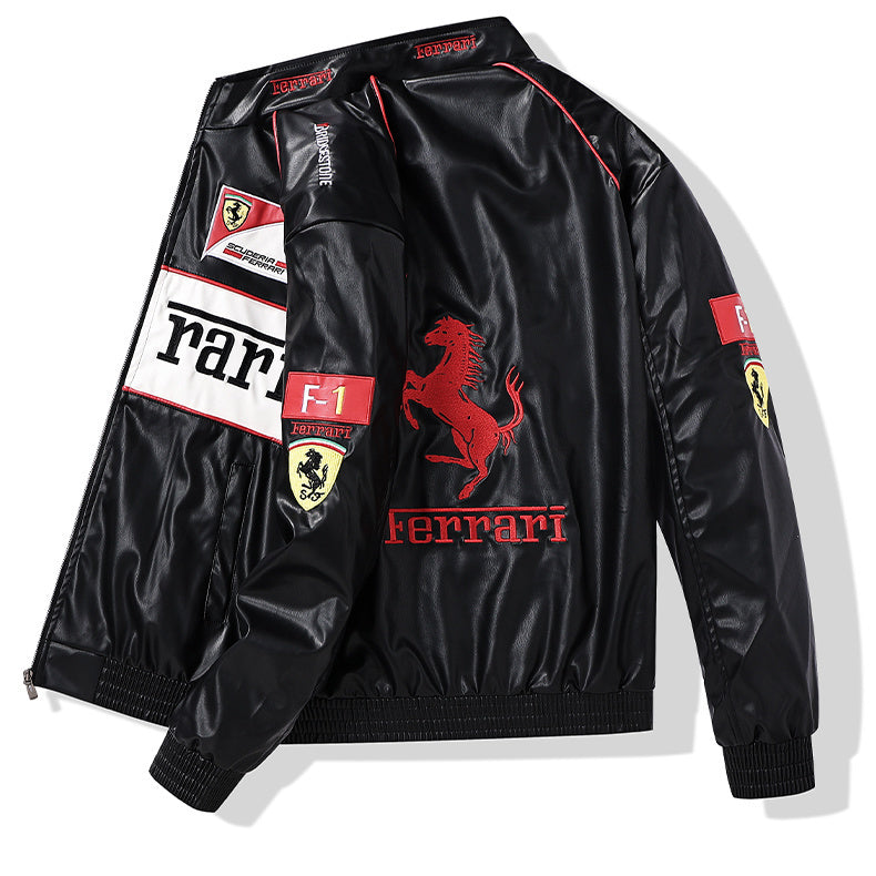 Jaqueta Ferrari Retrô de Couro