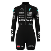 Macaquinho Lewis Hamilton Preto Mercedes - 2024