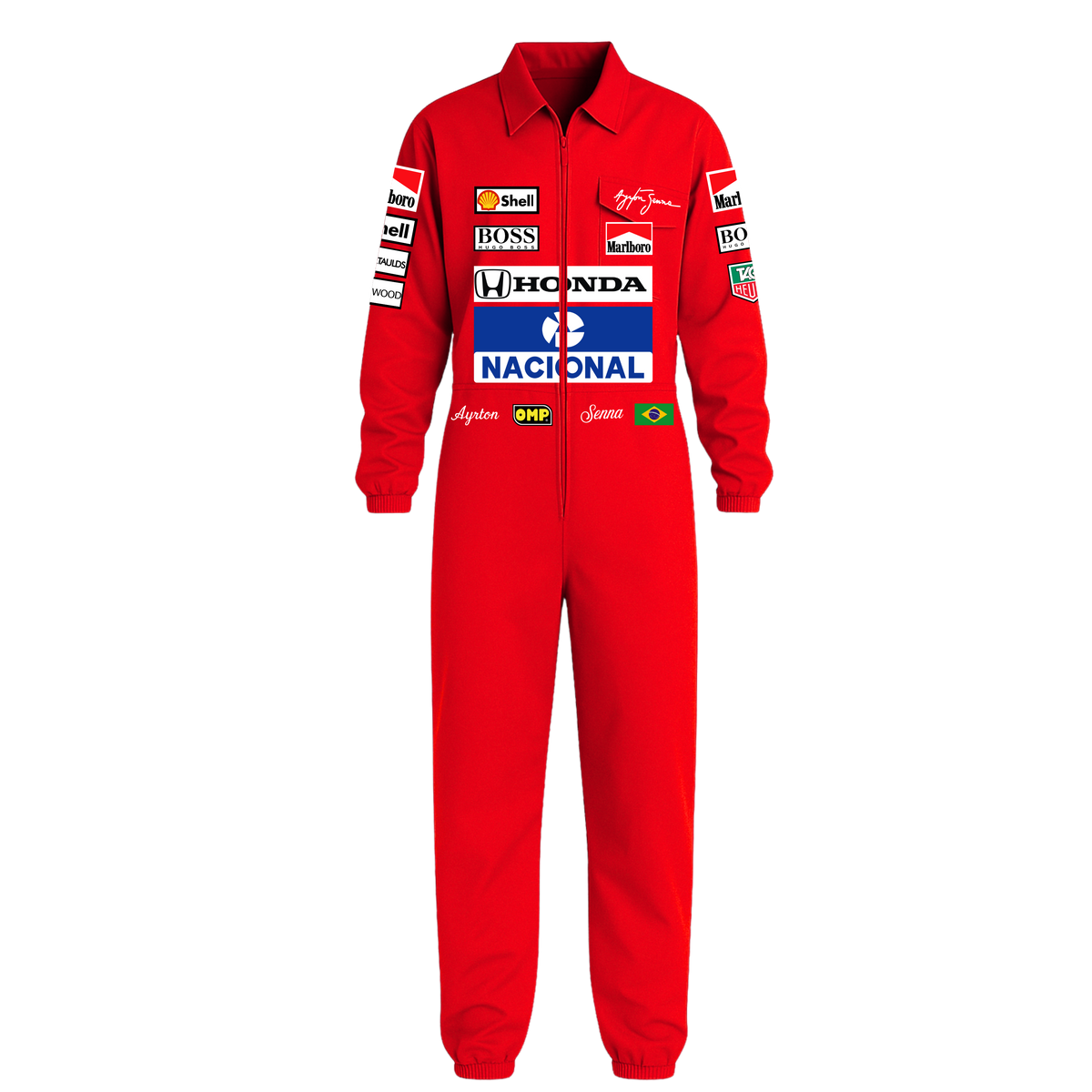 Macacao Oxford Masculino - Ayrton Senna Marlboro Mclaren 1983