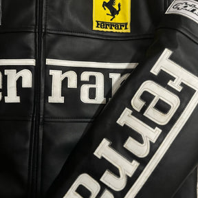 Jaqueta Ferrari F1 Vintage Preta