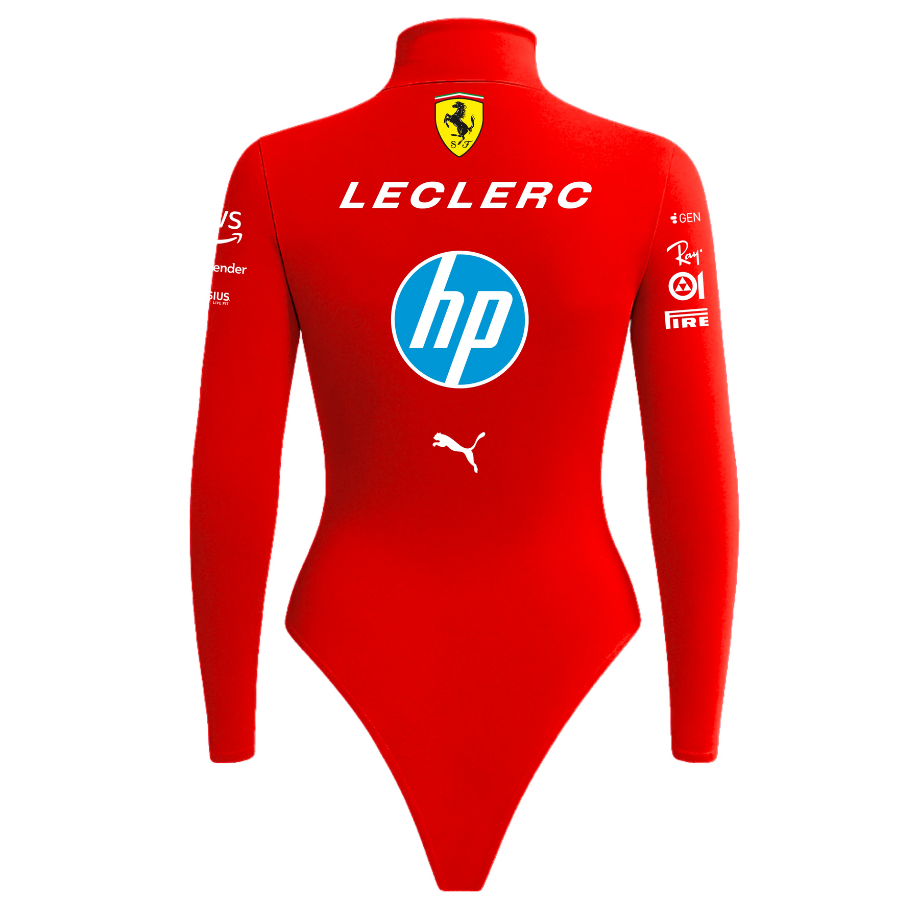 Macaquinho Charles Leclerc Ferrari Vermelho - 2025