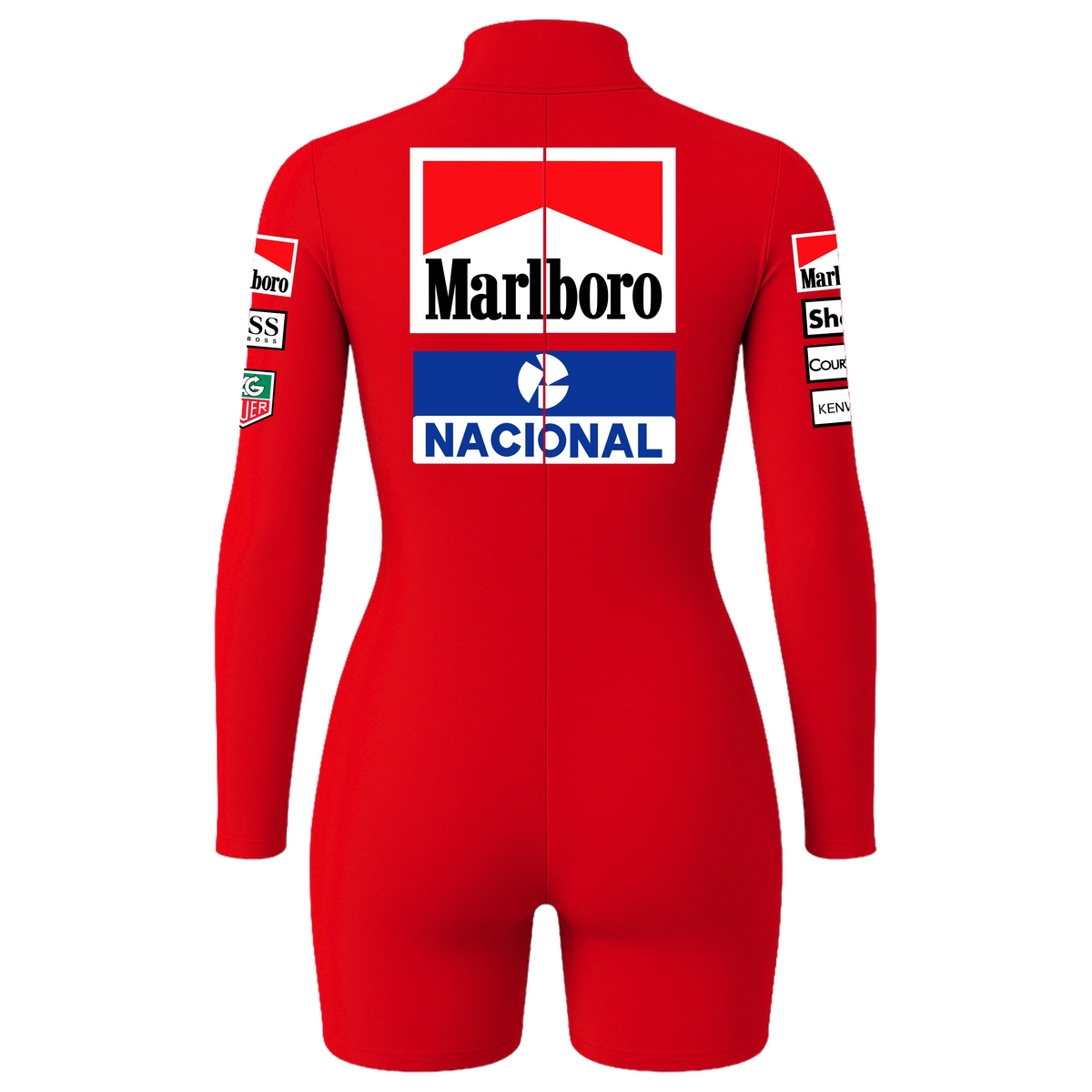 Macaquinho Feminino Ayrton Senna Vermelho - 1983